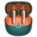truke New Launch BTG Flex True Wireless in Ear Earbuds, Dual Pairing Ear Buds, 40ms Low Latency Gaming Mode, 60H Playtime Fast Charging, HiFi DSP Sound, Quad-Mic ENC, 13mm Driver,Bluetooth 5.4(Green)