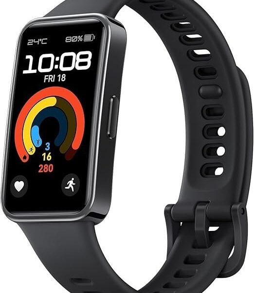 Huawei Band 9, Comfortable All-Day Wearing, Sleep Tracking, Fast Charging, Durable Battery, Intelligent Brightness Adjustments, 100 Different Workout Modes, Compatible with iOS&Android (Black)