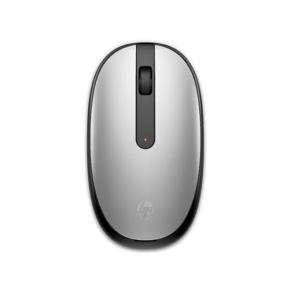 HP 240 Bluetooth Mouse/Ambidextrous; Compact Size; Portable Mouse/Red Optical Tracking/1600 dpi/3 Years Warranty/Pike Silver (43N04AA)