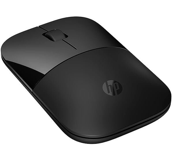 HP Z3700 Dual Black Mouse, Bluetooth 5.0, USB-A dongle, 2.4 GHz Wireless Connection, Multi-Surface Tracking, Silent clicks, Up to 1600 dpi, 16-Month Battery Life, 3-Year Warranty, 50g, Black, 758A8AA